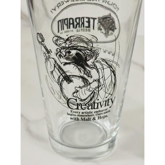 Terrapin Hopzilla Ale Pint Beer Clear Glass Tumbler 16oz Brewery 5 3/4" x2 - Picture 8 of 15